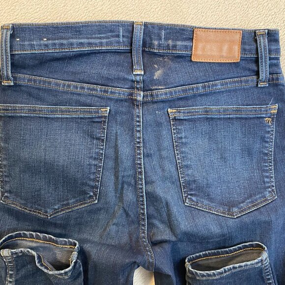 Madewell Women's Jeans Size 28 10" High-Rise Skinny Blue Denim Cotton Blend - Picture 15 of 16